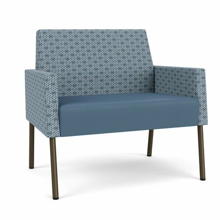 LESRO Mystic Lounge Reception Bariatric Chair, Bronze, RS RainSong Back, MD Titan Seat, RS RainSong Panels ML1401